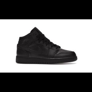 Nike Jordan 1 Mids - all black - US men size 10.5